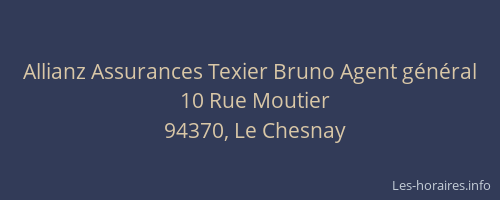 Allianz Assurances Texier Bruno Agent g&eacute;n&eacute;ral