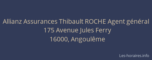 Allianz Assurances Thibault ROCHE Agent général