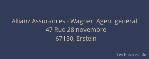 Allianz Assurances - Wagner  Agent général