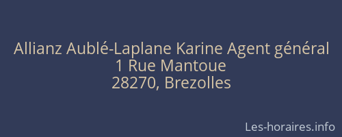 Allianz Aublé-Laplane Karine Agent général