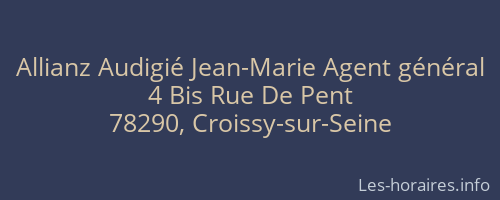Allianz Audigié Jean-Marie Agent général