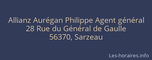 Allianz Aurégan Philippe Agent général