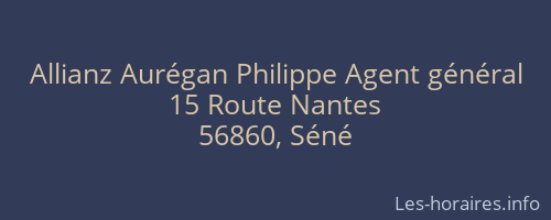 Allianz Aurégan Philippe Agent général