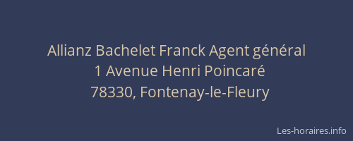 Allianz Bachelet Franck Agent g&eacute;n&eacute;ral