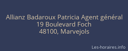 Allianz Badaroux Patricia Agent général