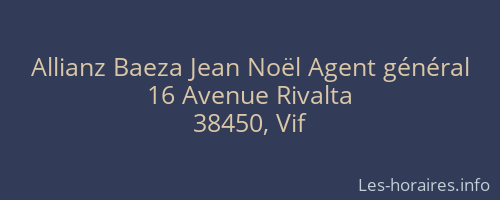 Allianz Baeza Jean Noël Agent général