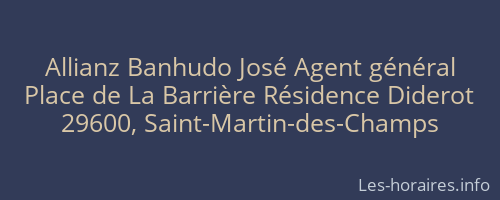 Allianz Banhudo José Agent général