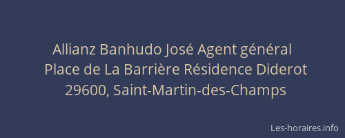 Allianz Banhudo José Agent général