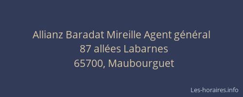 Allianz Baradat Mireille Agent général