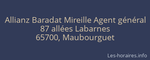Allianz Baradat Mireille Agent général