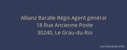 Allianz Baralle R&eacute;gis Agent g&eacute;n&eacute;ral