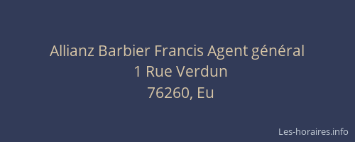 Allianz Barbier Francis Agent général