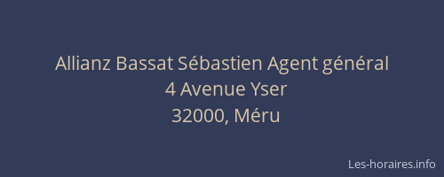 Allianz Bassat S&eacute;bastien Agent g&eacute;n&eacute;ral