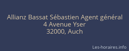 Allianz Bassat Sébastien Agent général
