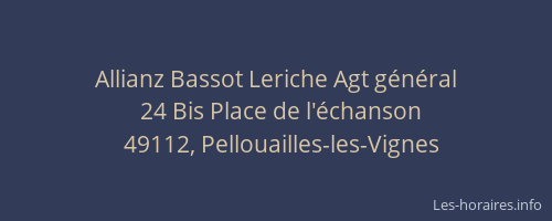 Allianz Bassot Leriche Agt général