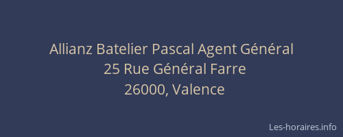 Allianz Batelier Pascal Agent Général