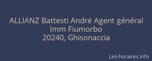 ALLIANZ Battesti André Agent général