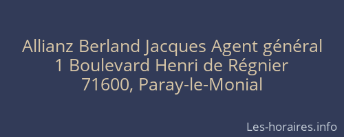 Allianz Berland Jacques Agent général