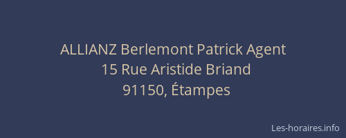 ALLIANZ Berlemont Patrick Agent