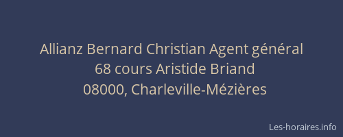 Allianz Bernard Christian Agent général