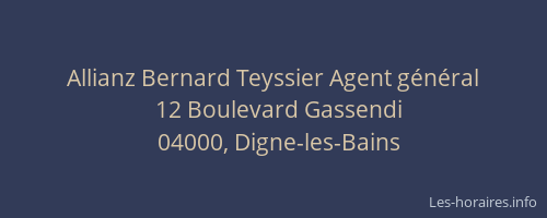 Allianz Bernard Teyssier Agent général