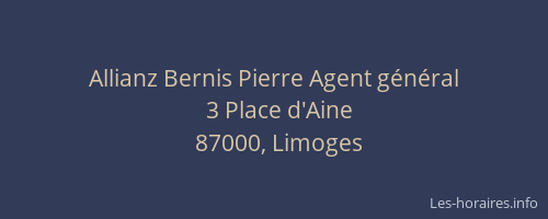 Allianz Bernis Pierre Agent général