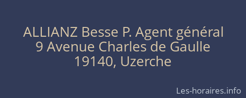 ALLIANZ Besse P. Agent général