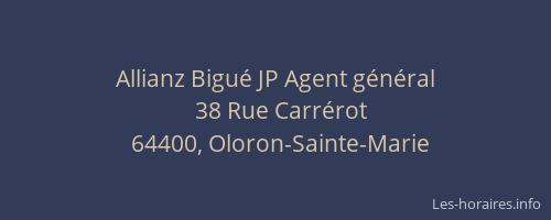 Allianz Bigu&eacute; JP Agent g&eacute;n&eacute;ral