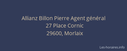 Allianz Billon Pierre Agent g&eacute;n&eacute;ral