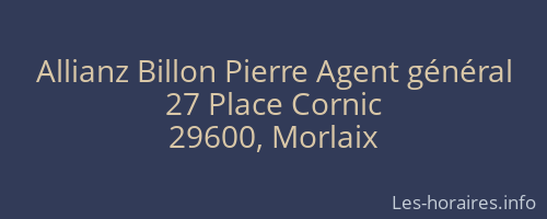 Allianz Billon Pierre Agent général