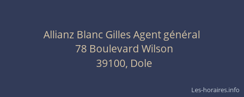 Allianz Blanc Gilles Agent g&eacute;n&eacute;ral