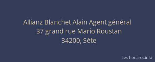 Allianz Blanchet Alain Agent général