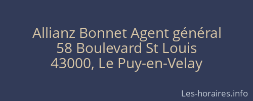 Allianz Bonnet Agent général