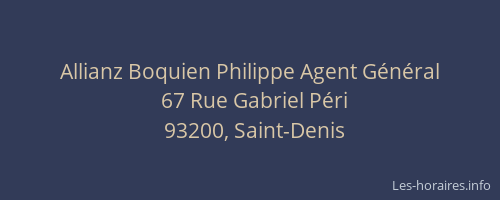 Allianz Boquien Philippe Agent Général