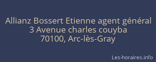 Allianz Bossert Etienne agent général
