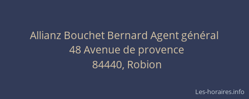 Allianz Bouchet Bernard Agent g&eacute;n&eacute;ral