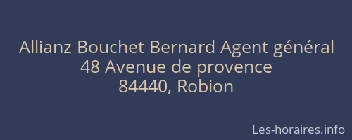 Allianz Bouchet Bernard Agent général