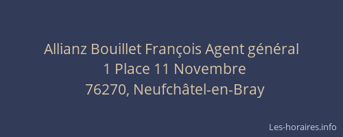 Allianz Bouillet François Agent général