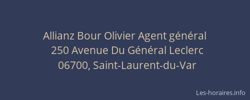 Allianz Bour Olivier Agent général