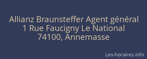 Allianz Braunsteffer Agent général