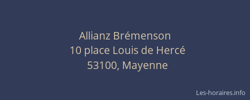 Allianz Br&eacute;menson