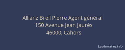 Allianz Breil Pierre Agent g&eacute;n&eacute;ral