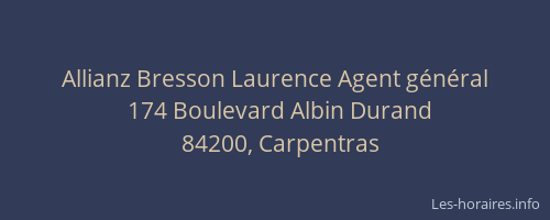 Allianz Bresson Laurence Agent g&eacute;n&eacute;ral