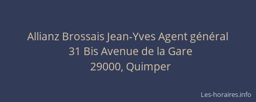 Allianz Brossais Jean-Yves Agent général