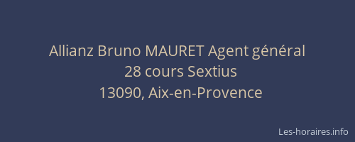 Allianz Bruno MAURET Agent général
