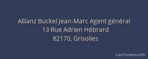 Allianz Buckel Jean-Marc Agent général