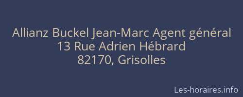 Allianz Buckel Jean-Marc Agent général