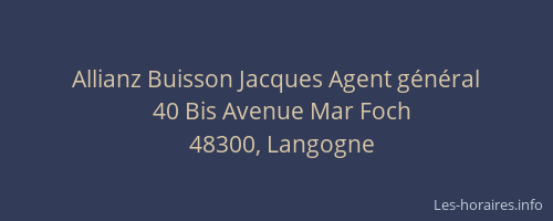 Allianz Buisson Jacques Agent général