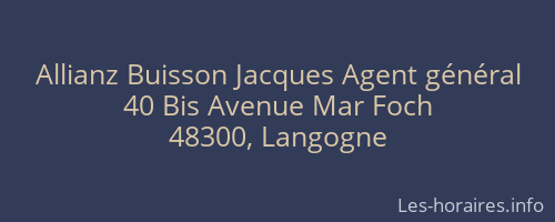 Allianz Buisson Jacques Agent général