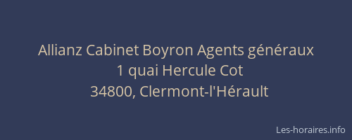 Allianz Cabinet Boyron Agents généraux